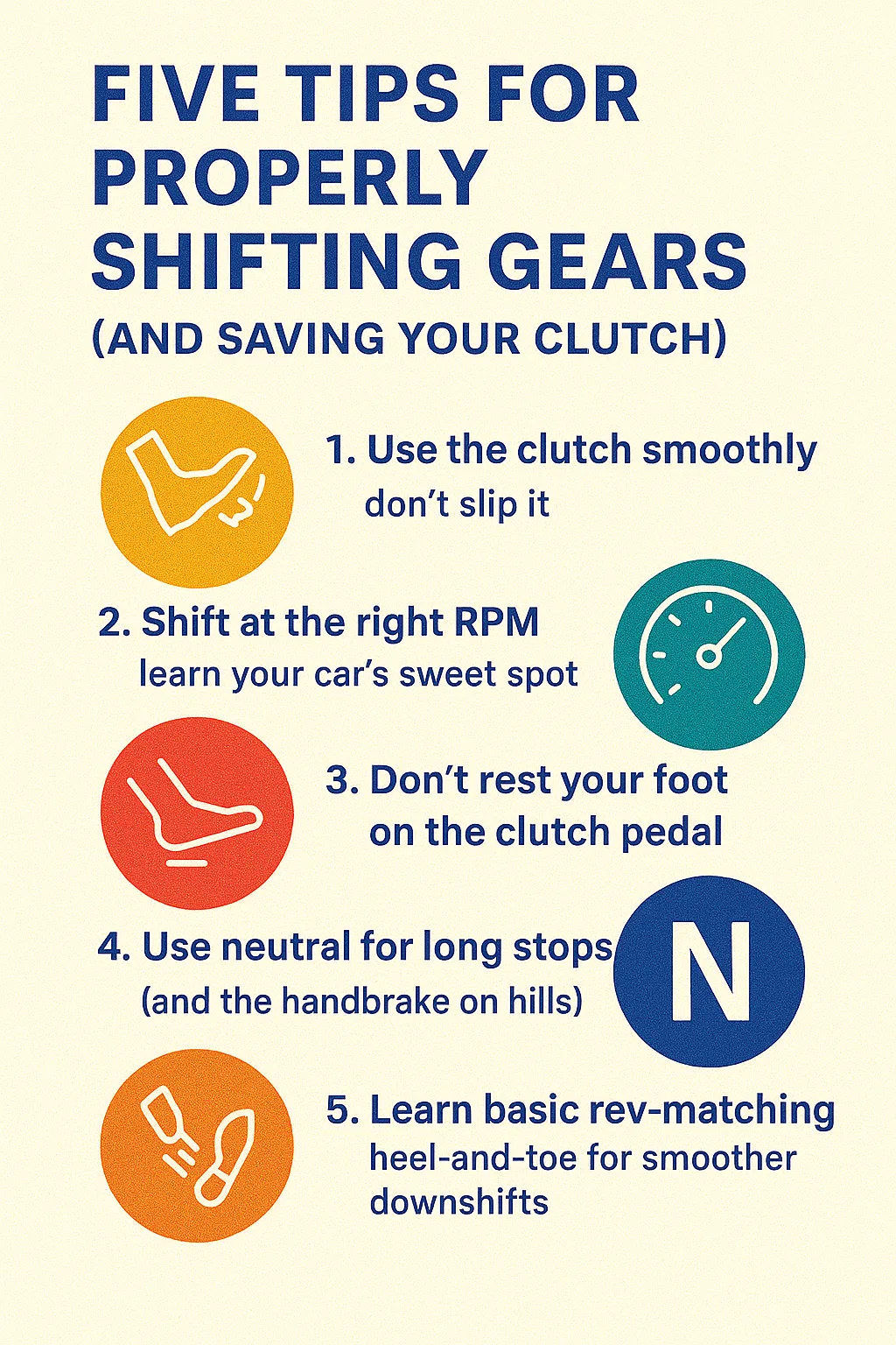 Five Tips for Properly Shifting Gears in Your Car (And Saving Your Clutch)